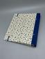 Preview: Ringbuch Planer A5 blau beige Blumen Rückseite